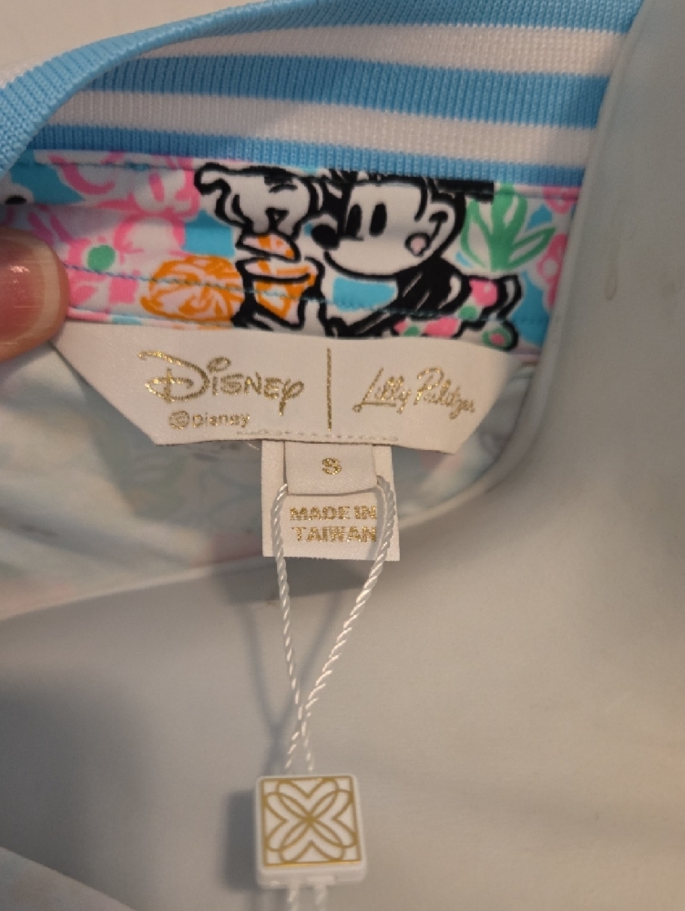 Lily Pulitzer Floral Minnie And Mickey Mouse Smocked Active Dress NWT Size Small - Picture 2 of 13